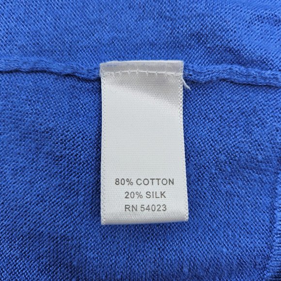 Blue Banana Republic Large Sized Cotton and Silk Cardigan - Picture 4 of 15